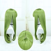 economico Parrucche Anime-parrucca cosplay anime - 23,62 pollici verde erba capelli lunghi e lisci, resistente al calore