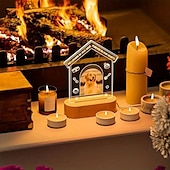 economico Luci notturne e decorative-cornice per foto luminosa personalizzata, luce notturna commemorativa per animali domestici, regalo di ricordo, lampada in acrilico alimentata tramite USB, unica per gli amanti degli animali, ideale per la casa, il soggiorno e l&#039;ufficio