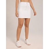 cheap Women&#039;s Golf Clothing-Women&#039;s Golf Skorts White Bottoms Ladies Golf Attire Clothes Outfits Wear Apparel