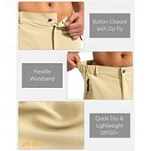 Недорогие Низ-Муж. Спортивные шорты Шорты-карго Уличные шорты Шорты для туризма и прогулок Эластичная талия Карман на молнии Полотняное плетение Дышащий Быстровысыхающий Короткие