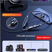 levne Sportovní headsety-100 hodin hudby bezdrátová bluetooth sluchátka 9d silné basy v uchu sportovní sluchátka na krk s výstupním mikrofonem