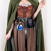 preiswerte Zubehör und mehr-Punk &amp; Gothic Mittelalterlich Steampunk Taillengürtel Wikinger Tempelritter Kostüm Herren Damen Unisex Keltisch Vikinger Halloween Karneval Maskerade Leistung Party LARP Erwachsene Korsett Tasche