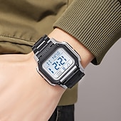 abordables Relojes digitales-SKMEI Hombre Reloj Digital Al Aire Libre Deportes Moda Reloj de Muñeca Luminoso Cronómetro Despertador cuenta regresiva TPU Reloj