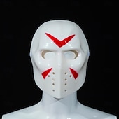 preiswerte Masken-Blut Maske Hockey-Maske Erwachsene Herren Damen Gruseliges Kostüm Halloween Karneval Einfaches Karnevalskostüm