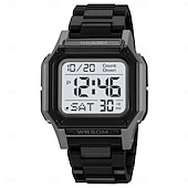 abordables Relojes digitales-SKMEI Hombre Reloj Digital Al Aire Libre Deportes Moda Reloj de Muñeca Luminoso Cronómetro Despertador cuenta regresiva TPU Reloj