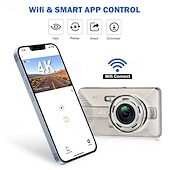 Недорогие Видеорегистраторы для авто-X20 MAX 2160P Новый дизайн / HD / с задней камерой Автомобильный видеорегистратор 150° Широкий угол 4 дюймовый IPS Капюшон с WIFI / Ночное видение / G-Sensor 4 инфракрасных LED Автомобильный рекордер