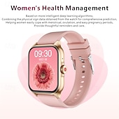 billige Smartklokker-smartklokke 1,85 tommers helseovervåking ai stemmeassistent menn kvinner mote smartklokke sport fitness tracker