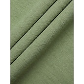 baratos Clássico-Homens Calças Calças de praia Com Cordão Perna reta Tecido Conforto Respirável Casual Diário Feriado Moda Estilo Clássico Verde Cáqui