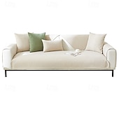 abordables Housse de canapé-housse de canapé en chenille toutes saisons - tissu doux et durable pour un confort toute l&#039;année - design élégant qui met en valeur n&#039;importe quel espace de vie - protège votre canapé des