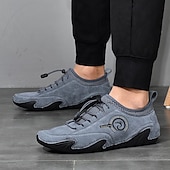 billiga Snygga snörskor-stilfulla avslappnade brittiska sneakers för män, ventilerande mesh med bläckfisksula, fashion forward