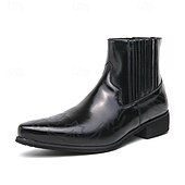 tanie Botki-męskie, zabytkowe, brązowe, skórzane botki z zachodnimi przeszyciami, stylowe i trwałe, idealne na codzienne i eleganckie okazje