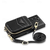 levne Pouzdra pro Samsung-telefon Carcasă Pro Samsung Galaxy Z Fold 6 Pouzdro na peněženku se stojánkem Zip Ochrana celého těla Retro Pravá kůže