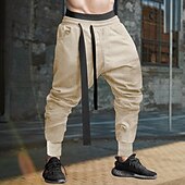 cheap Sweatpants-Men&#039;s Sweatpants Joggers Trousers Casual Pants Waffle Pants Drawstring Elastic Waist Plain Comfort Soft Full Length Sports Outdoor Daily Fashion Streetwear Black Blue
