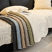 baratos Cobertura de Sofa-capa de sofá de chenille para todas as estações - tecido macio e durável para conforto durante todo o ano - design elegante que valoriza qualquer ambiente - protege seu sofá de respingos, manchas e