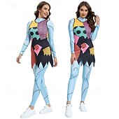 economico Costumi da donna-L&#039;incubo prima di Natale sortita Jack Skellington Vestito Cosplay Cosplay di film for Per donna Adulti Natale Carnevale Mascherata Evento / Festa