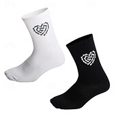 billiga Cykelstrumpor-unisex strumpor kompressionsstrumpor cykelstrumpor sportstrumpor atletiska strumpor camping / vandring utomhus träning cykling / cykel cykel / cykling varm halkfri stretchig 1 par