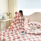 abordables Couvertures de lit-Couverture de lit en velours de coton avec motif panda - ultra douce et confortable pour un confort en toute saison - imprimé panda adorable et fantaisiste - parfait pour ajouter une touche de fun à votre chambre