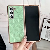 Недорогие Чехлы для Samsung-телефон Кейс для Назначение SSamsung Galaxy Z Fold 5 Z Fold 4 Z Fold 3 Кейс на заднюю панель Защита от удара броня Покрытие ПК Кожа PU