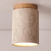 cheap Ceiling Lights-LED Ceiling Lights Warm White 1-Light Japanese Wabi Sabi Hotel Lobby Corridor Close to Ceiling Lighting Creative Restaurant Room Balcony Ceiling Lamp Fixtures 100-265V