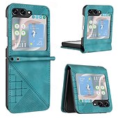 お買い得  サムスン用ケース-電話 ケース 用途 サムスンのギャラクシー Zフリップ6 Z Flip 5 Z Flip 4 Z Flip 3 フリップカバー 耐衝撃 幾何学模様 PC PUレザー