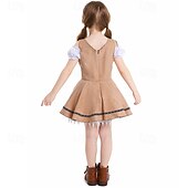 abordables Niños-Oktoberfest Vestidos Falda acampanada Mucama bávaro Munich prados Chica Carnaval Festival de Cerveza Paño de estilo tradicional