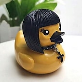 Χαμηλού Κόστους Αγάλματα-duckieville πάπια goth σατανική πάπια, γοτθική πανκ ρητίνη συλλεκτικά ειδώλια πάπιες, χαριτωμένα χειροτεχνήματα με αγάλματα μικρής πάπιας, καινοτόμα διακοσμητικά στολίδια πάπιας σατανά αποκριάτικη διακόσμηση