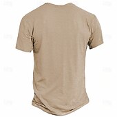 cheap Men&#039;s Funny T shirts-Men&#039;s Cat Funny T shirt Short Sleeve T shirt 3D Print Crew Neck Shirt Retro Vintage Casual Street Casual Bar Light Blue Khaki Gray Spring &amp; Summer Clothing Apparel S M L XL 2XL 3XL