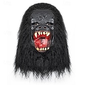cheap Mask-Kingdom of the Planet of the Apes Gorilla Carnival Mask Mask Full Head Adults&#039; Men&#039;s Women&#039;s Scary Costume Performance Party Halloween Carnival Easy Carnival Costume