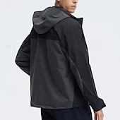 baratos Casacos Leves, Polares &amp; Caminhada-Homens Jaqueta Softshell Jaqueta de Trilha Ao ar livre Bloco de cor Prova-de-Água A Prova de Vento Respirável Jaqueta leve Jaqueta corta-vento Viajar Preto Branco Azul Laranja Verde