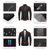 cheap Men&#039;s Jackets &amp; Gilets-WOSAWE Men&#039;s Cycling Jacket Windbreaker Cycling Jersey Windproof Breathable Reflective Strips YKK Zipper Bike Jacket Tracksuit Mountain Bike MTB Road Bike Cycling City Bike Cycling Black Blue Purple