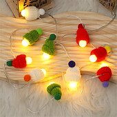 economico Striscie luci a batteria-1,5 m/3 m cappello da cartone animato led luce stringa, adorabile luce notturna di Natale per feste per bambini a casa