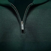preiswerte Herren Elite Pullover &amp; Cardigans-Herren Pullover Reißverschluss-Pullover Gerippt Stricken Normale Oberteile Reißverschluss Einfarbig Gerollter Kragen Strickware Täglich Outdoor Sport &amp; Outdoor Bekleidung Frühling &amp; Herbst Schwarz