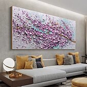 preiswerte Blumen-/Botanische Gemälde-3D-Ölgemälde mit goldener Struktur, handgefertigtes goldenes Baum-Ölgemälde auf Leinwand, großes strukturiertes goldgelbes Baum-Ölgemälde, Lebensbaum-Gemälde, Wandkunst, individuelles trendiges