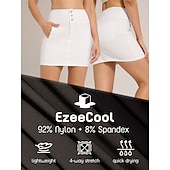 cheap Women&#039;s Golf Clothing-Women&#039;s Golf Skorts White Bottoms Ladies Golf Attire Clothes Outfits Wear Apparel