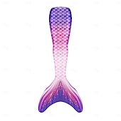 abordables Maillot de bain sirène-Enfants Fille One Piece Maillots de bain sirène Maillot de Bain Plage Le Jour des enfants Géométrique Maillots de bain 4-12 ans Eté Bleu Fuchsia