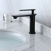 economico Rubinetti per lavandino bagno-Lavandino rubinetto del bagno - Classico Galvanizzato Esterno Una manopola Un foroBath Taps
