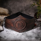 abordables Accesorios y más-Punk y gótico Medieval Renacimiento Cinturón Vikingo Hombre Mujer Unisexo Vikingo Víspera de Todos los Santos Carnaval Mascarada Feria del Renacimiento LARP Feria Ren Adulto Cinturón Todas las