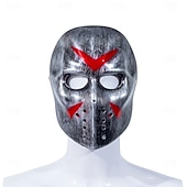 preiswerte Masken-Blut Maske Hockey-Maske Erwachsene Herren Damen Gruseliges Kostüm Halloween Karneval Einfaches Karnevalskostüm