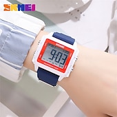 preiswerte Digitaluhr-SKMEI Jugend Coole Digitale Sportuhren Geschenk für Männer Frauen Studenten 5Bar Wasserdicht Stoppuhr Countdown-Armbanduhr