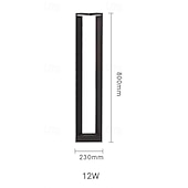 baratos Luz do caminho-LED Outdoor Wall Light Warm White 40/60/80cm 1-Light Waterproof IP65 Path Lights Modern Outdoor Lawn Lights External Floor Mount Yard Lamps 110-240V