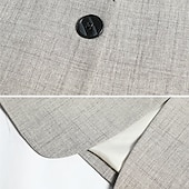 levne Pánské klasické blejzry-Pánské Promoce Blejzr Obchod Koktejlový večírek Svatebnívečírek Módní Na běžné nošení Jaro &amp; podzim Polyester Pevná barva Kapsy Knoflíky Pohodlné Jednořadé Blejzr Kávová Světle modrá Šedá