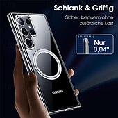 זול מארז סמסונג-טלפון מגן עבור S24 S23 S22 S21 Ultra Plus S21 FE S20 FE כיסוי אחורי תמיכה בטעינה אלחוטית עמיד בזעזועים TPU PC