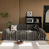 お買い得  ソファブランケット-シェニールソファカバー、フリース裏地付きジャカード厚手ユニバーサルソファタオルブランケット - 柔らかく贅沢な生地 - エレガントなジャカードパターン - ソファを引き立て、保護します - オールシーズン対応