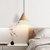 economico Luci Isola cucina-lampada a sospensione a led bianco caldo 1/2/3/4 luci postmoderna moderna nordica illuminazione a sospensione in metallo semplice paralume affusolato ristorante lampada a sospensione per isola cucina