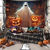 billiga Halloween dekoration-halloween dekorationer hängande gobeläng spöke gå hund väggkonst stor gobeläng väggmålning dekor fotografi bakgrund filt gardin hem sovrum vardagsrum dekoration