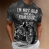 levne Vintage trička-Pánské Grafika Motor Tričko Motocyklové tričko Krátký rukáv tričko 3D tisk Tričkový Košile Vinobraní Módní Designové Venkovní Denní Sport 1 2 3 Jaro léto Oblečení S M L XL 2XL 3XL