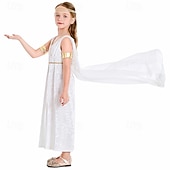 preiswerte Kleid-Kleid Cosplay Kostüm Griechische Göttin Vintage inspiriert Kinder Mädchen Karneval Maskerade Party Maskerade Verkleiden