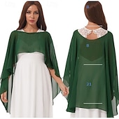 abordables enveloppes d&#039;invité de mariage-châles et enveloppes transparents pour robes de soirée capes en mousseline de soie pour femmes couverture de mariage douce