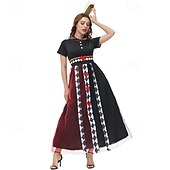 economico Costumi da donna-Fiaba L'avventura di Alice nel Paese dei Sogni regina di Cuori La regina rossa Veleno Vestito Cosplay for Per donna Adulti Carnevale Mascherata Performance Festa / Sera