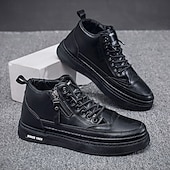 preiswerte Winter- und Schneestiefel-braune pelzgefütterte Winterstiefel für Herren - warme, wasserdichte Kunstlederschuhe mit Reißverschluss für Outdoor-Abenteuer